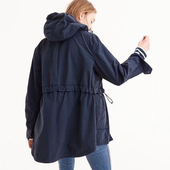 J.Crew Perfect Raincoat ☔️ size S navy - Picture 2 of 8